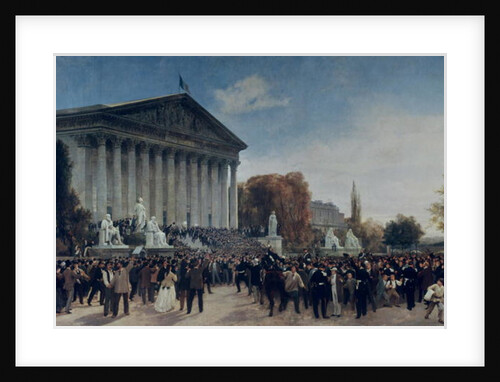 The Palais du Corps Legislatif after the Last Sitting on 4th September 1870 by Jacques Guiaud