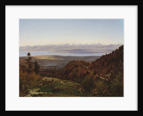 Mont-Blanc seen from Saint-Cergues, 1869 by Francois Louis Francais