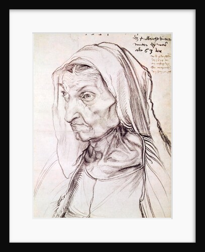 Portrait of the artist's mother, 1514 by Albrecht Dürer or Duerer