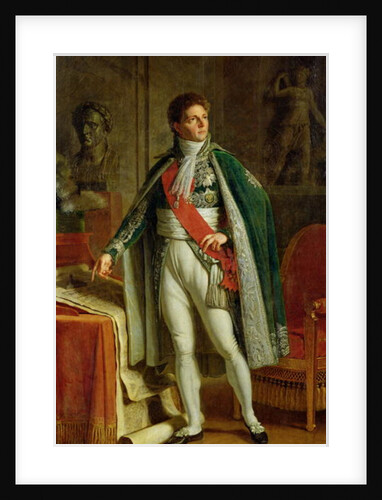 Louis Alexandre Berthier Showing a Map of the Forest of Fontainebleau, 1808 by Jacques Augustin Catherine Pajou