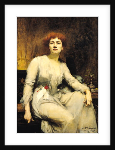 Portrait of Severine 1893 by Amelie Beaury-Saurel