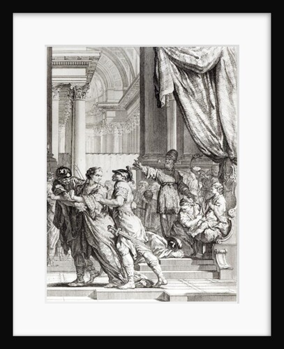 Jehoiada, High Priest of Jerusalem Proclaiming Prince Joash as King of Judah by Jacques de Seve