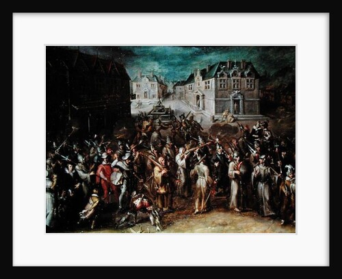 Procession of the Holy League in 1590 by French School