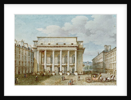 View of the Facade of the Theatre Italien by Victor Jean Nicolle
