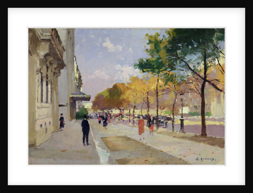 Avenue Montaigne, Paris by Jules Ernest Renoux