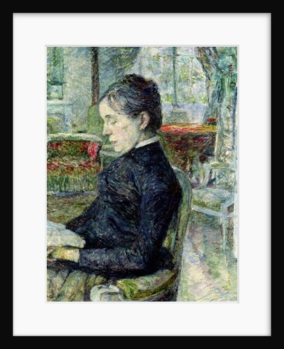 Adele Tapie de Celeyran Countess of Toulouse-Lautrec-Monfa in the Salon of Chateau de Malrome, 1887 by Henri de Toulouse-Lautrec