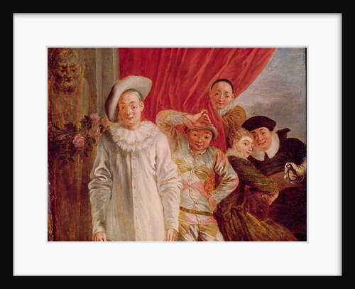 Actors of the Italian Comedy, 18th century by Jean Antoine Watteau