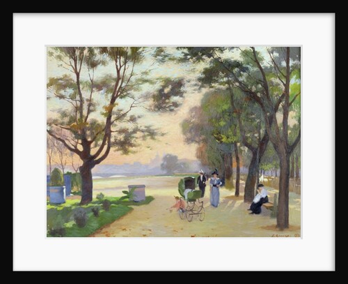 Cours-la-Reine, Paris by Jules Ernest Renoux