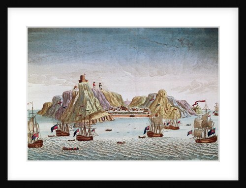 The Island of St. Helena, Place of Exile of General Napoleon Bonaparte by French School