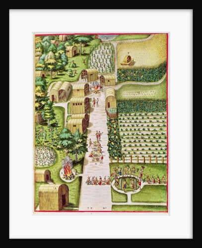 The Village of Secoton by Theodore de after White John Bry