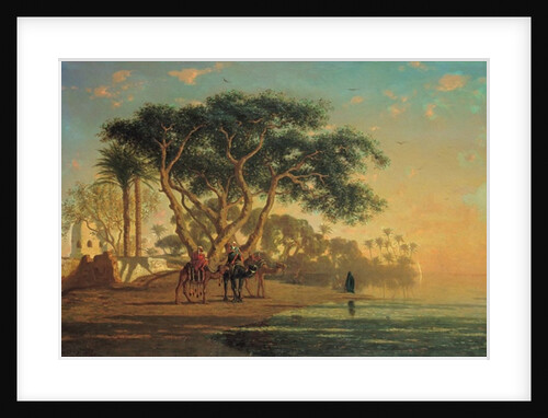 Arab Oasis, 1853 by Narcisse Berchere