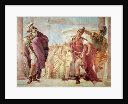 Minerva Preventing Achilles from Killing Agamemnon by Giovanni Battista (1696-1770) Tiepolo