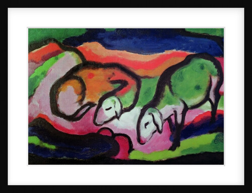 Sheep, 1912 by Franz Marc