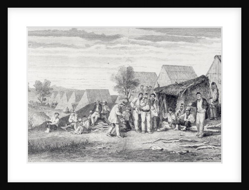 Deportee Camp on the Cros Peninsula, New Caledonia, 1873 by Hippolyte Dutheil