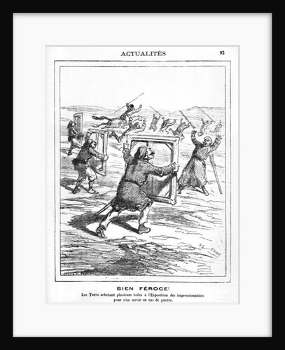 Ferocious! The Turks buying several works at the Impressionist Exhibition to be used in case of war by Cham