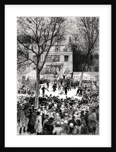 Celebration of the 80th Anniversary of the Birth of Victor Hugo from 'Le Monde Illustre', 27th July 1881 by Daniel Urrabieta (after) Vierge