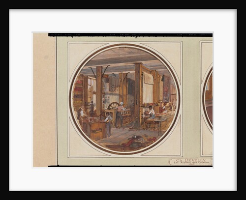 The Gobelins Workshop, 1840 by Jean-Charles Develly