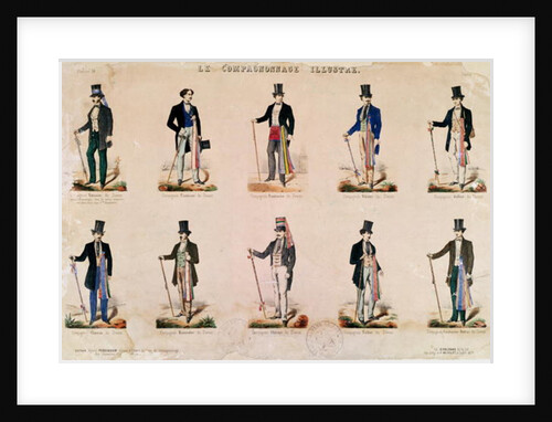Costumes of various professions by French School