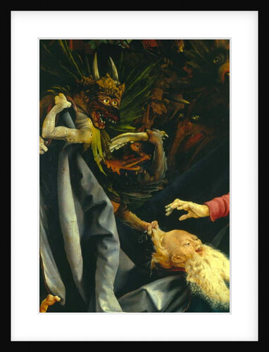 Demons pulling St. Anthony's hair by Matthias Grunewald