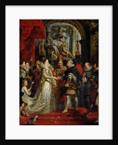 The Proxy Marriage of Marie de Medici and Henri IV 5th October 1600, 1621-25 by Peter Paul Rubens