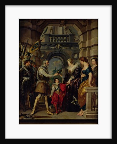 The Medici Cycle: Henri IV leaving for the war in Germany and bestowing the government of his kingdom to Marie de Medici 20th March 1610, 1621-25 by Peter Paul Rubens