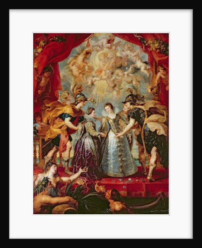 The Medici Cycle: Exchange of the Two Princesses of France and Spain, 9th November 1615, 1621-25 by Peter Paul Rubens