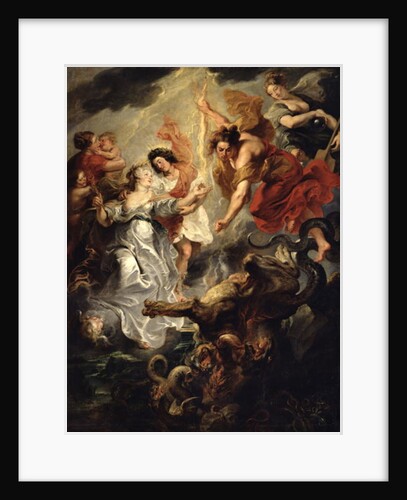 The Reconciliation of Marie de Medici and her son, 15th December 1621, 1621-25 by Peter Paul Rubens