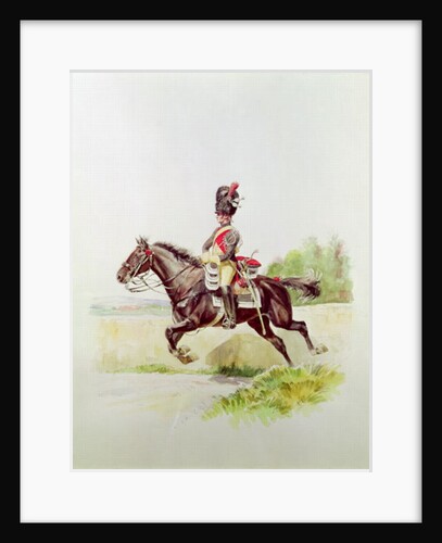 Soldier of the Imperial Guard on Horseback, 1898 by Henri Georges Jacques Chartier