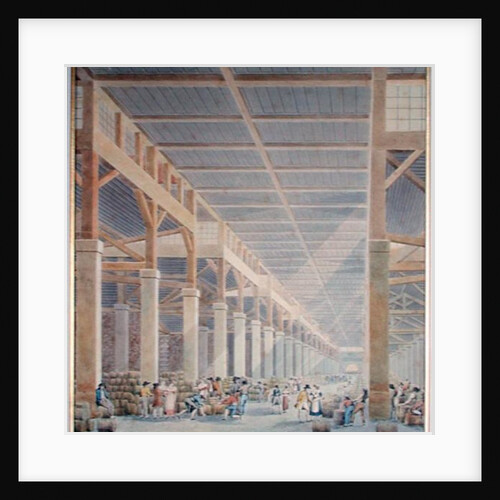 View of 'La Halle aux Vins', before 1808 by Auguste Hibon