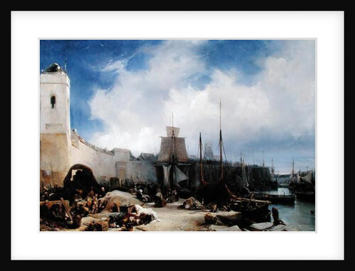The Port of Dunkirk, 1831 by Louis Eugene Gabriel Isabey