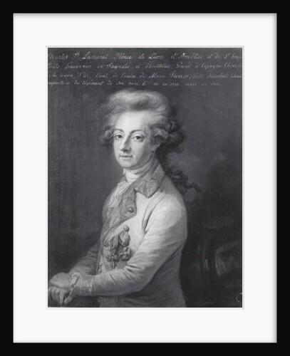 Portrait of Marshal Charles-Joseph Prince de Ligne by Edmond Leclerq