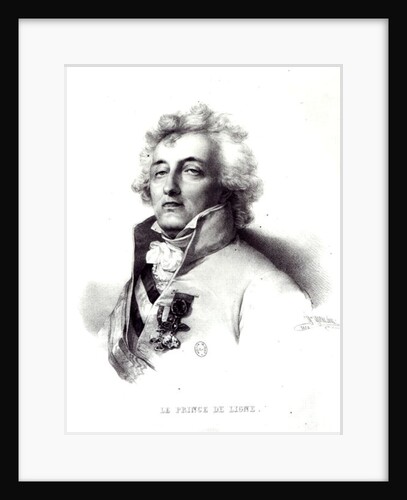 Portrait of Marshal Charles-Joseph Prince de Ligne by Henri (after) Grevedon