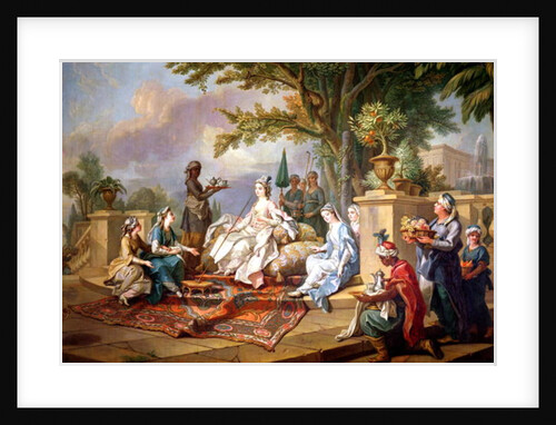 The Sultana Served by her Eunuchs by Charles-Amedee-Philippe van Loo