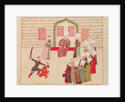 Ms 1671 A vizier watching an execution by Islamic School