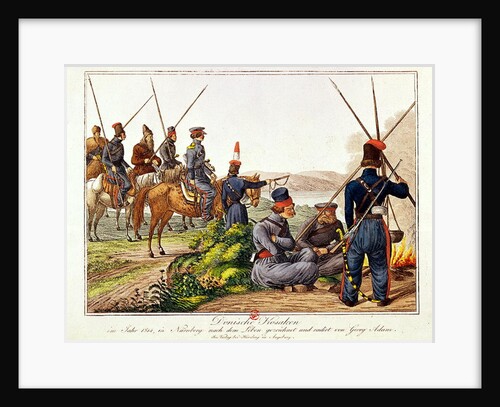 Don Cossacks in 1814 by Austrian School