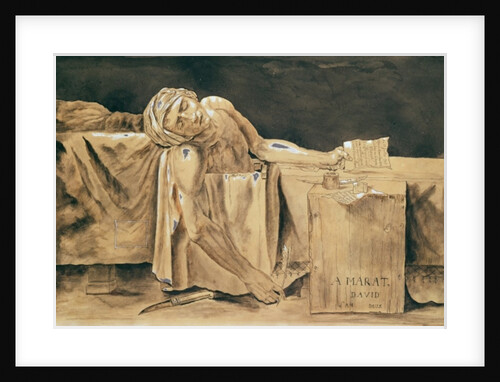 The Death of Marat, 1793 by Jacques Louis David