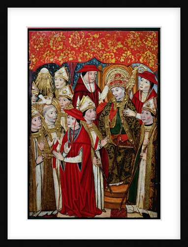 Election of Fabian to the papacy by Jaume Huguet