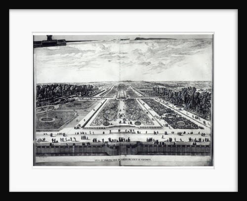 Perspective View of the Garden of Vaux-le-Vicomte by Israel the Younger Silvestre