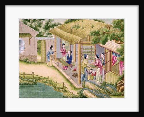 Ms 202 fol.2 Learning about Silkworms by School Chinese