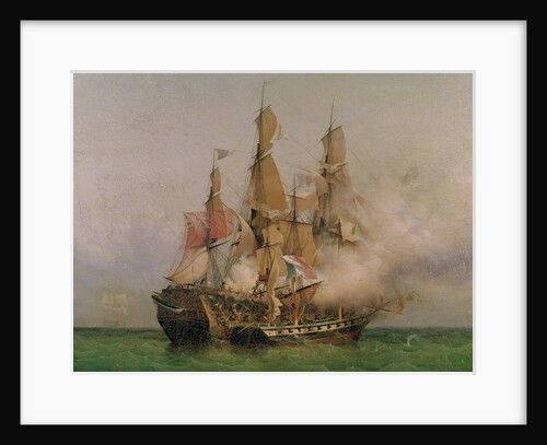 The Taking of the 'Kent' by Robert Surcouf in the Gulf of Bengal on October 7 1800, 1850 by Ambroise-Louis Garneray
