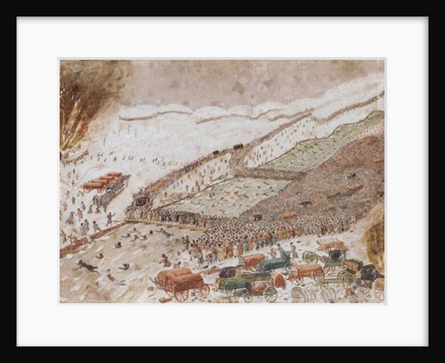 Crossing the Berezina, November 1812 by French School