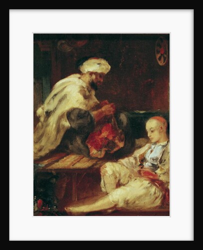 Interior of the Workshop of an Arab Tailor by Eugene Fromentin