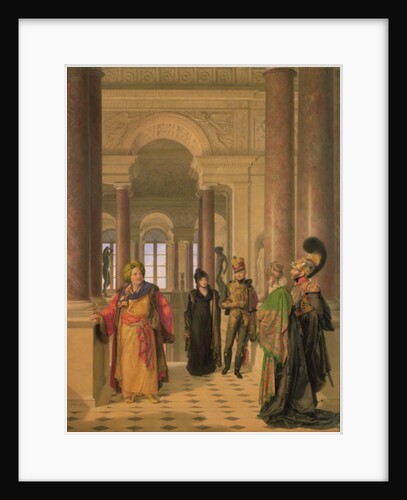 The Main Staircase of the Louvre, 1817 by Louis Eugene Gabriel Isabey