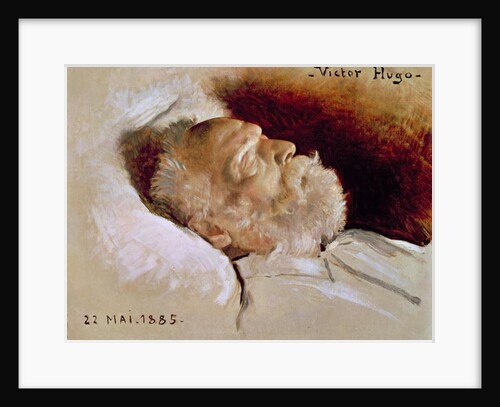 Portrait of Victor Hugo on his deathbed, 22nd May 1885 by Leon Daniel Saubes