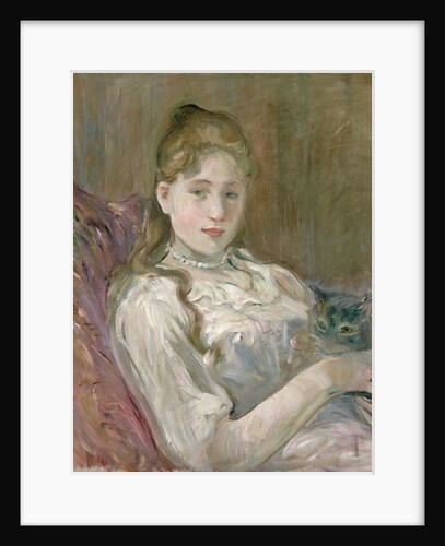 Young Girl with Cat, 1892 by Berthe Morisot
