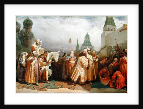 Palm Sunday Procession under the Reign of Tsar Alexis Romanov 1868 by Viatcheslav Grigorievitch Schwarz