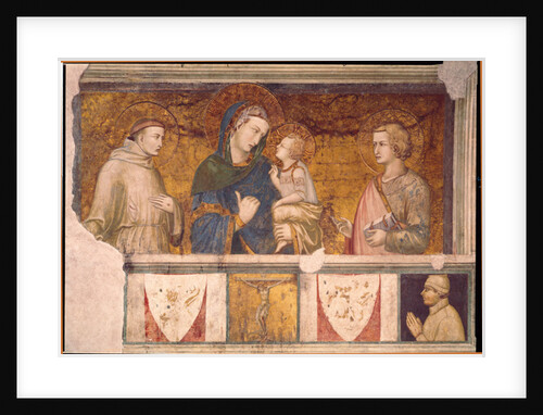 Virgin and Child with St. Francis and St. John the Evangelist by Pietro Lorenzetti