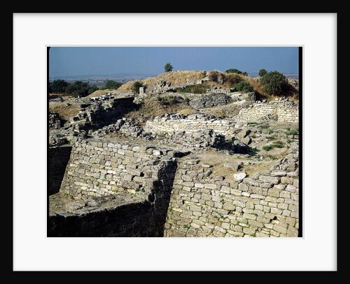 The Mound of Hissarlik, the site of the ancient city of Troy, 3000-1100 BC by Anonymous