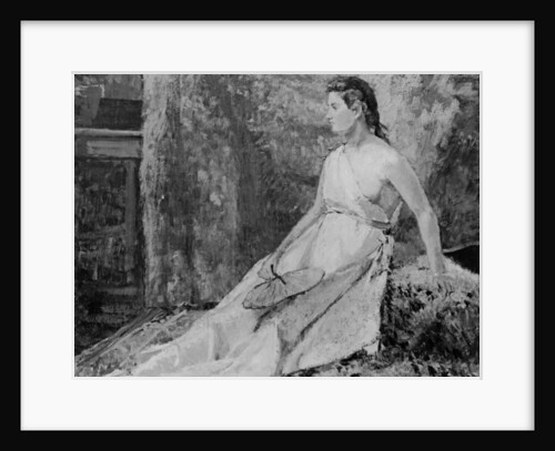 Young Woman with Fan by Henri Rouart