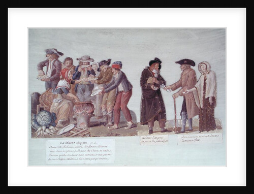 The Bread Famine and the Pawnbroker, c.1795-1796 by Lesueur Brothers